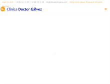 Tablet Screenshot of clinicadoctorgalvez.com